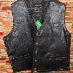 Giovanni Navarre Genuine Leather Vest